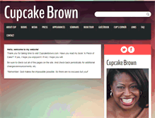 Tablet Screenshot of cupcakebrown.com